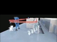 Устойчивый воздушный конвейер Вертикальная линия покрытия порошком Конвейерная линия покраски для последовательного покрытия