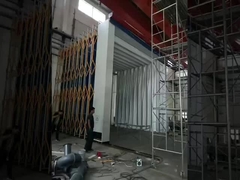 Мобильные выдвижные телескопические распылительные будки Автомобильная покраска комната с электрическим отоплением