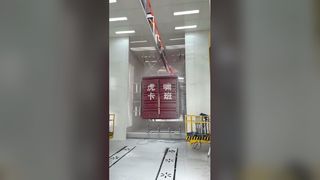 Конвейерная система покрытия для тяжелых контейнеров